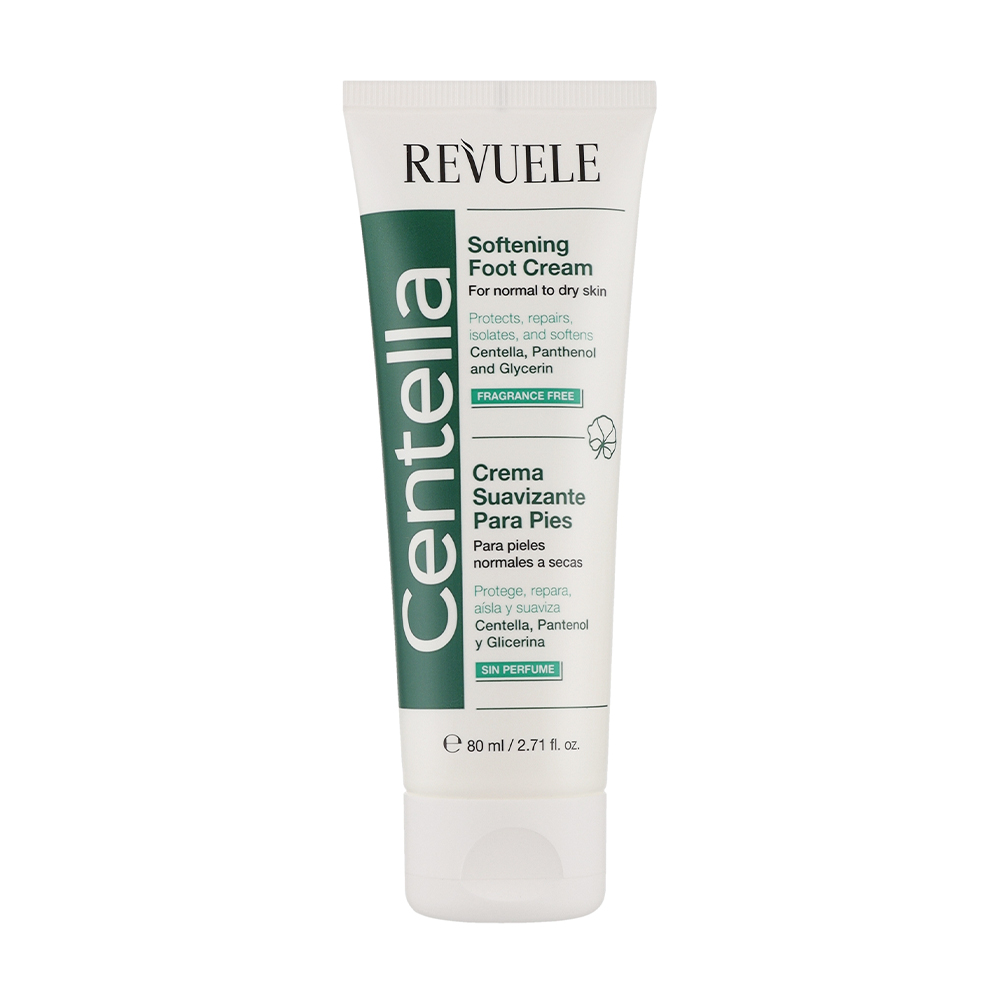 Пом'якшуювальний крем для ніг Revuele Centella Softening Foot Cream з центелою, 80 мл